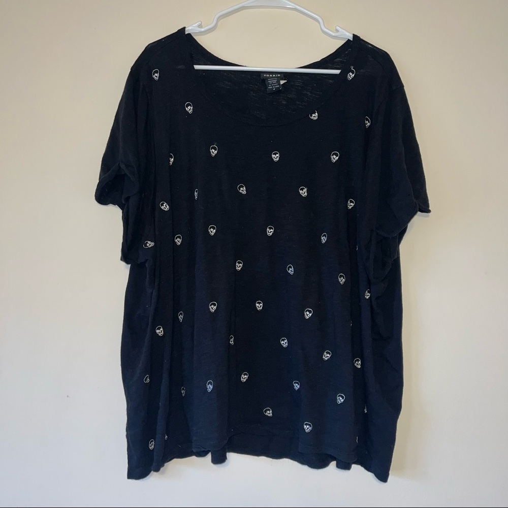 torrid Plus Size 4x Skull Top